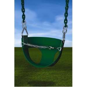  Half Bucket Swing in Green: Patio, Lawn & Garden