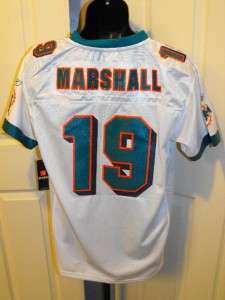 NEW Brandon Marshall Miami Dolphins REEBOK YOUTH SEWN SMALL S 8 Jersey 