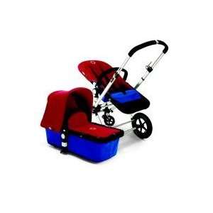  Bugaboo Cameleon Stroller Blue Base, Red Canvas Fabric NEW 