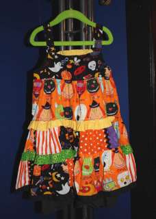 EUC custom resell Halloween dress boutique girls 5 6  