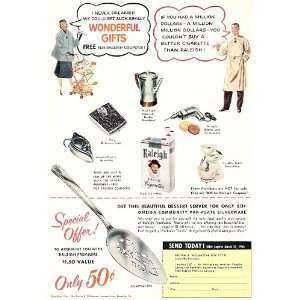  1955 Raleigh Cigarettes Advertisement with Gift Products 