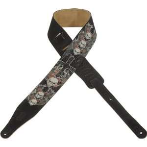   Levys Leathers MS17P XL 005 Suede Guitar Strap: Musical Instruments