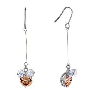   Topaz Swarovski Crystal Angel Drop Sale Earrings: Pugster: Jewelry