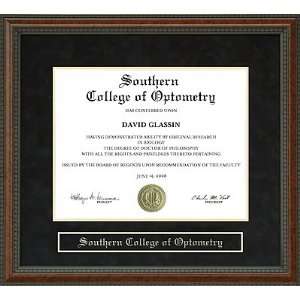  Southern College of Optometry (SCO) Diploma Frame Sports 