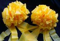 Support OUR Troops ~6 BIG YELLOW RIBBON BOWS ~outdoors  