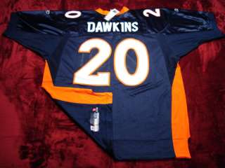 Brian Dawkins #20 Broncos Navy NFL Jersey, Size 56   3XL  