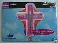 joyous cross supershape foil balloon £ 3 99
