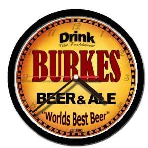  BURKES beer and ale cerveza wall clock: Everything Else