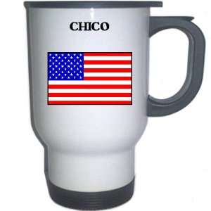  US Flag   Chico, California (CA) White Stainless Steel 