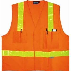  ERB S16 Surveyor Safety Vest Class 2 ANSI Orange Size: XL 