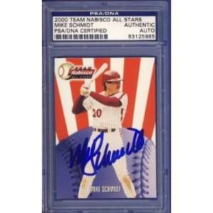   Nabisco All Stars Mike Schmidt Signed Card PSA/DNA: Sports & Outdoors