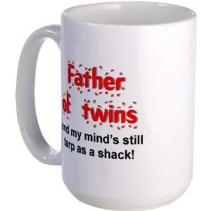 Father of Twins Love Large Mug by  Everything 