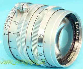 SUMMARIT 5cm F1.5 FAST L39 Screw Lens 1957 PERFORMS Great on Digital 