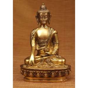  Miami Mumbai Medicine Buddha With Carving   Gold Finish 