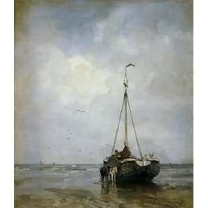   Jacobus Ship on the beach of Scheveningen Sun Art: Home & Kitchen