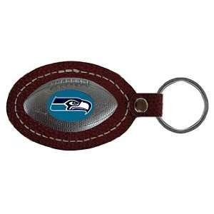  Seattle Seahawks NFL Leather Football Key Tag: Sports 