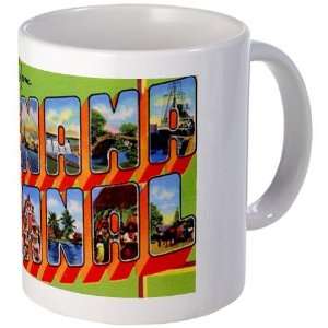  Panama Canal Greetings Vintage Mug by  Kitchen 