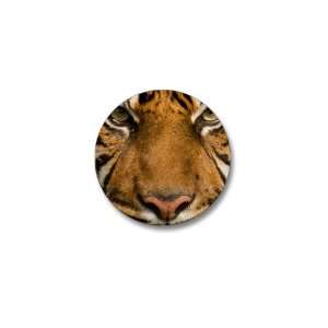  Mini Button Sumatran Tiger Face 