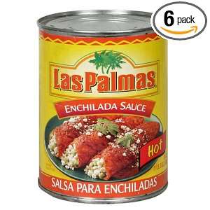 Las Palmas Enchilada Sauce, Hot, 19 Ounce Can (Pack of 6)