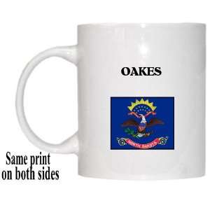    US State Flag   OAKES, North Dakota (ND) Mug 