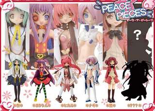 of six brand new girl trading figure from the game peace pieces
