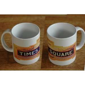  Times Square Subway Tile Ceramic Cup (Set of 2) Kitchen 