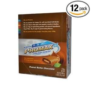 Promax Nutrition Corp Bar, Lo Sugar, Pbtr Choc, 2.36 Ounce (Pack of 12 