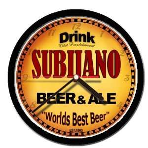  SUBIJANO beer and ale cerveza wall clock: Everything Else