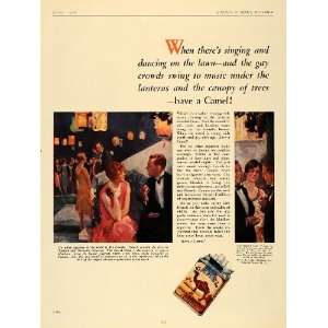  1926 Ad Reynold Tobacco Camel Cigarettes Evening 