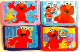 New Sesame Street ELMO Tri fold Wallet LOW SHIPPING  