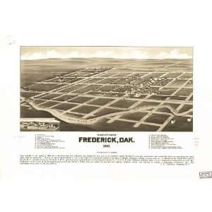   eye view of Frederick, Dak. 1883. By C. F. Campau.