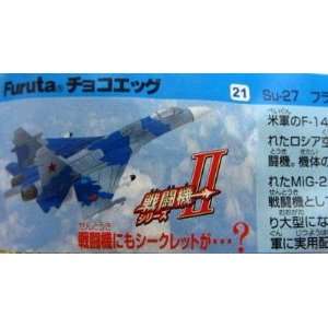 Furuta Choco Egg Fighter Airplanes Vol. 2   # 21 Su 27 Model   Japan 