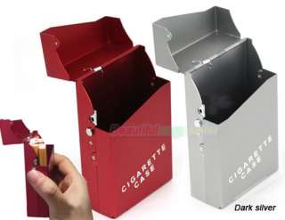 Travel Aluminum Cigar Cigarette Case Box 20 PCS Color 1  