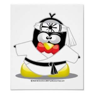  Karate Penguin Print: Home & Kitchen