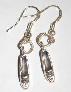 Native American 925 Sterling Silver Moccasins Earrings  