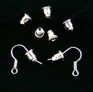 Lot 500 Pcs Useful Metal Bullet Earrings Back Stopper 1  