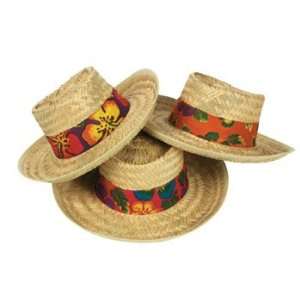   With Hibiscus Hatbands   Hats & Straw Hats: Health & Personal Care