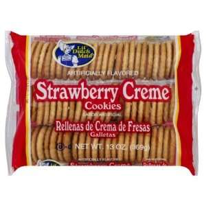 Little Dutch Maid Strawberry Creme Cookies, 13 Ounce (Pack of 12 