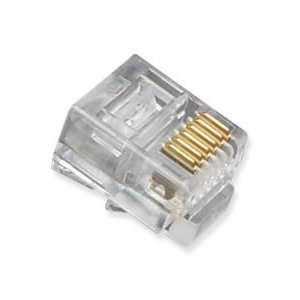  Mod Tel Plugs Flat Strand 6P6C: Electronics