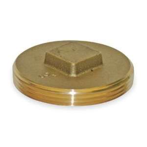 Red Brass Fittings Class 125 Square Head Plug,Brass,3 In,NPT:  