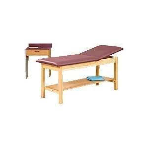 Classic Line Straight Line Treatment Table with Shelf, 27 W X 31 H X 