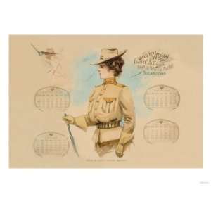  Lady in the Marines John Haag Calendar Giclee Poster 