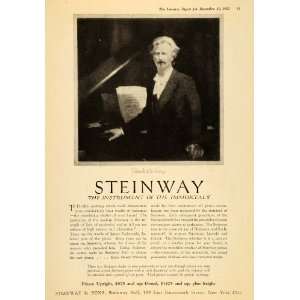   Sons Pianos Ignacy Jan Paderewski   Original Print Ad