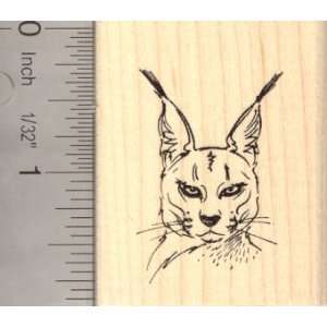  Caracal Face Rubber Stamp Arts, Crafts & Sewing