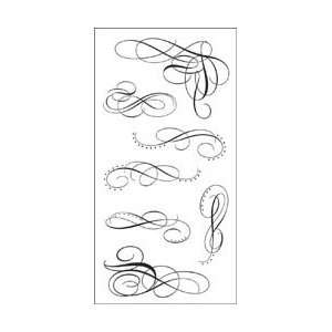  New   Paper Company Clear Stamps 4X8 Sheet   Flourish by Paper 