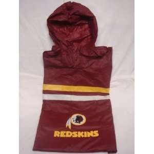   Washington Redskins Rainwear Hooded Poncho Size Big: Sports & Outdoors