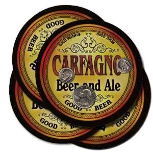Carfagno Beer and Ale Coaster Set:  Kitchen & Dining