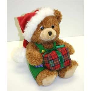  Christmas Corduroy bear 10 1/2 russ: Toys & Games