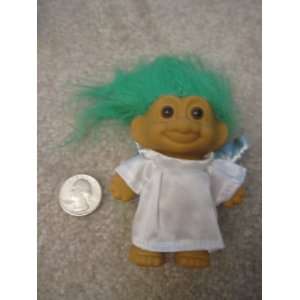  Russ Berrie.. Angel Troll Ornament, with Green Hair 