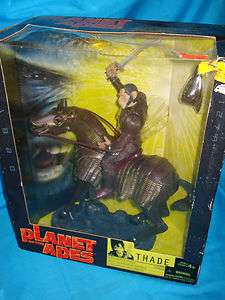 PLANET OF THE APES THADE WITH BATTLE STEED ACTION FIGURE NRFB  
